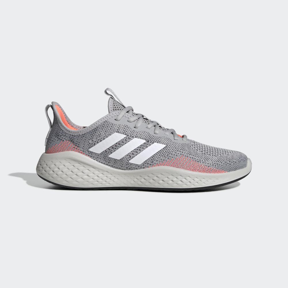 Adidas Men's Fluidflow Running Shoes Grey/White/Coral Ireland EG3667